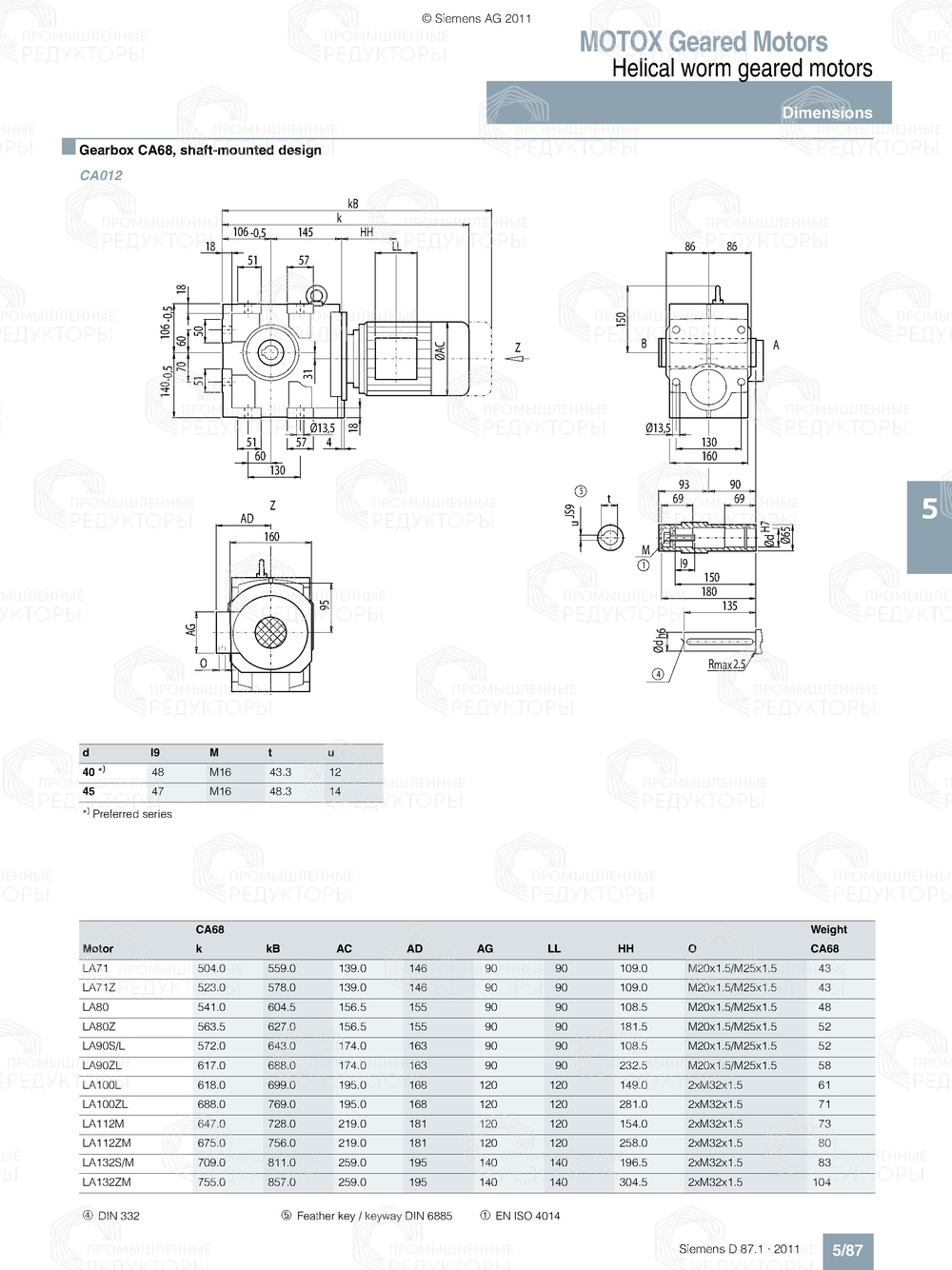 Мотор-редуктор Flender C68 Flender C68